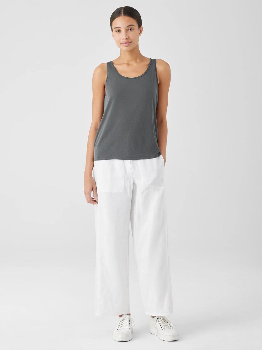 Eileen Fisher Sweaters &amp; Cardigans | Stretch Silk Jersey Scoop Neck Tank Black - Women