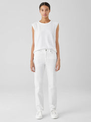 Eileen Fisher Tanks &amp; Camis | Cozy Organic Cotton Slub Round Neck Tank Black - Women