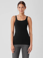Eileen Fisher Tanks &amp; Camis | Organic Cotton Baby Rib Tank Black - Women