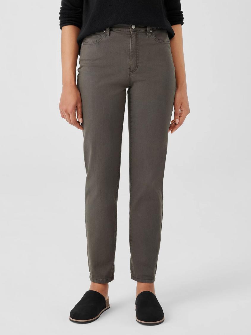 Eileen Fisher Tanks &amp; Camis | Organic Cotton Denim Slim Jean White - Women