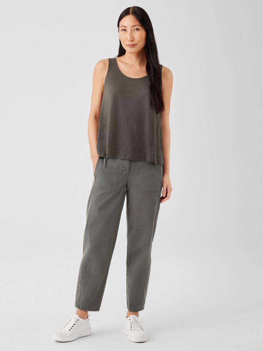 Eileen Fisher Tanks &amp; Camis | Organic Linen Jersey Tank Black - Women