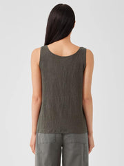 Eileen Fisher Tanks &amp; Camis | Organic Linen Jersey Tank Black - Women