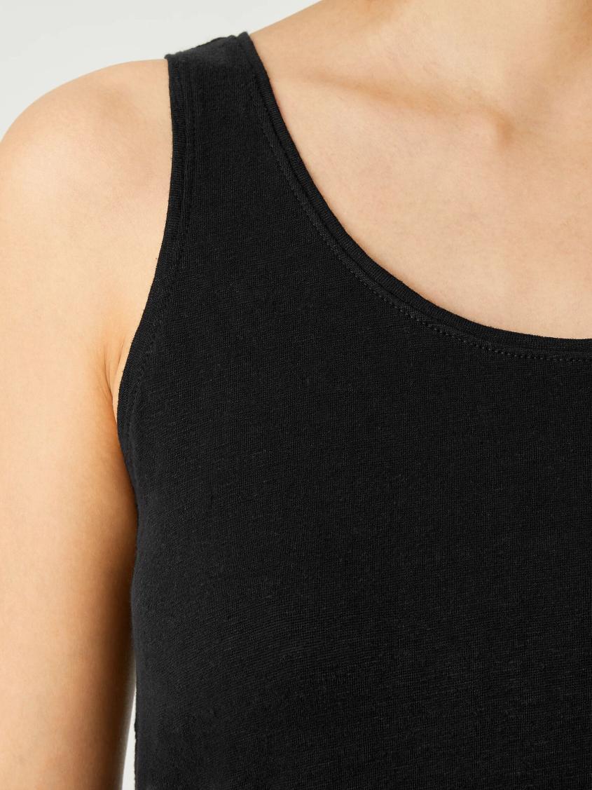 Eileen Fisher Tanks &amp; Camis | Organic Linen Jersey Tank Black - Women