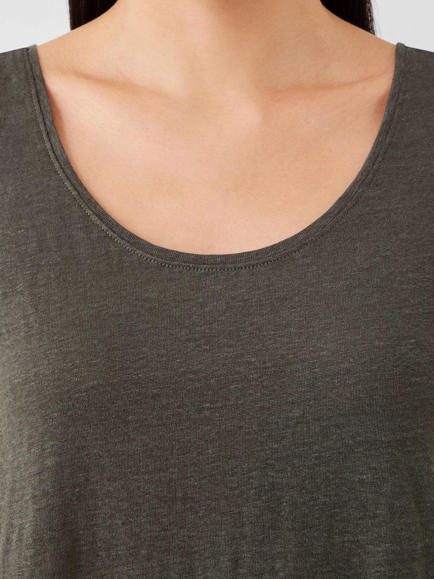 Eileen Fisher Tanks &amp; Camis | Organic Linen Jersey Tank Black - Women