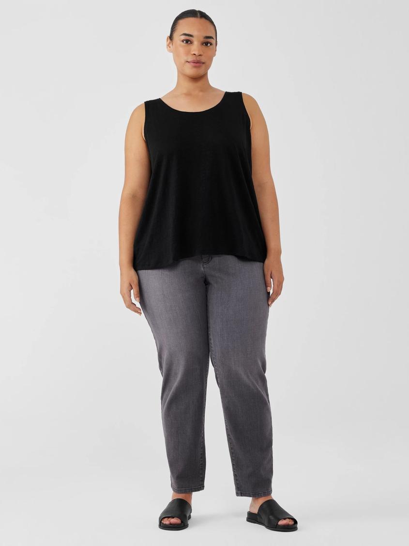 Eileen Fisher Tanks &amp; Camis | Organic Linen Jersey Tank Black - Women