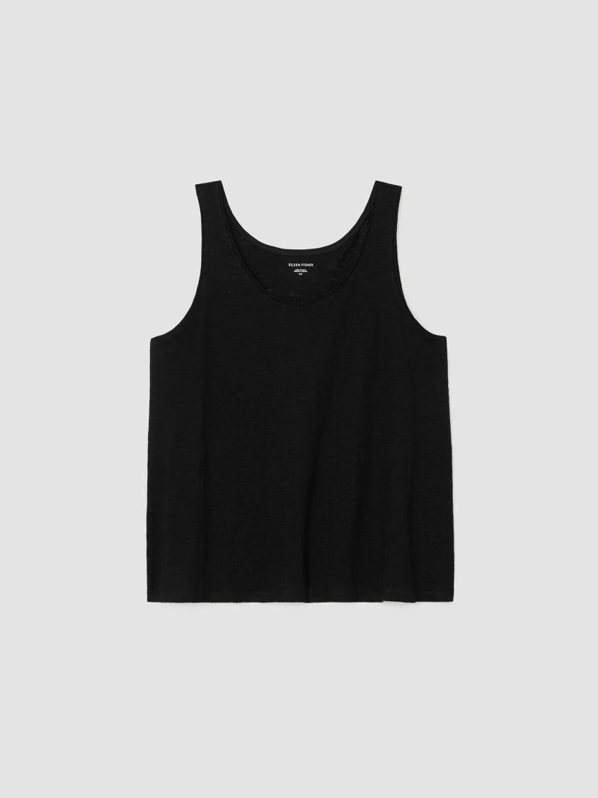 Eileen Fisher Tanks &amp; Camis | Organic Linen Jersey Tank Black - Women