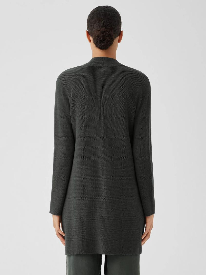 Eileen Fisher Tanks &amp; Camis | Peruvian Organic Cotton Crepe Cardigan Ocean - Women