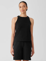 Eileen Fisher Tanks &amp; Camis | Pima Cotton Stretch Jersey Round Neck Tank Black - Women