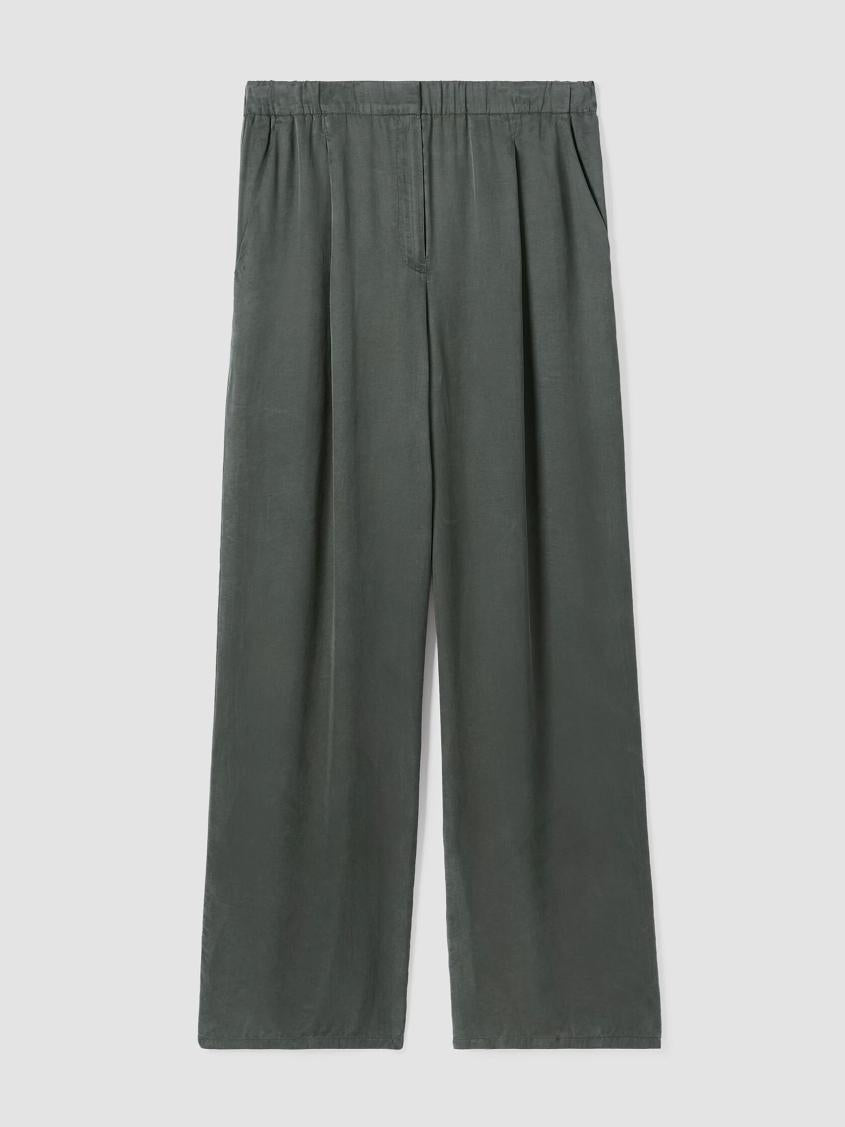 Eileen Fisher Tanks &amp; Camis | Sandwashed Twill Wide Trouser Pant Ocean - Women