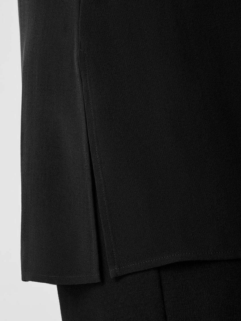 Eileen Fisher Tanks &amp; Camis | Silk Georgette Crepe Ballet Neck Tank Black - Women