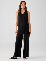 Eileen Fisher Tanks &amp; Camis | Stretch Jersey Knit V-Neck Tank Black - Women