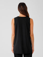 Eileen Fisher Tanks &amp; Camis | Stretch Jersey Knit V-Neck Tank Black - Women
