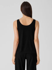 Eileen Fisher Tanks &amp; Camis | Stretch Silk Jersey Scoop Neck Tank Black - Women