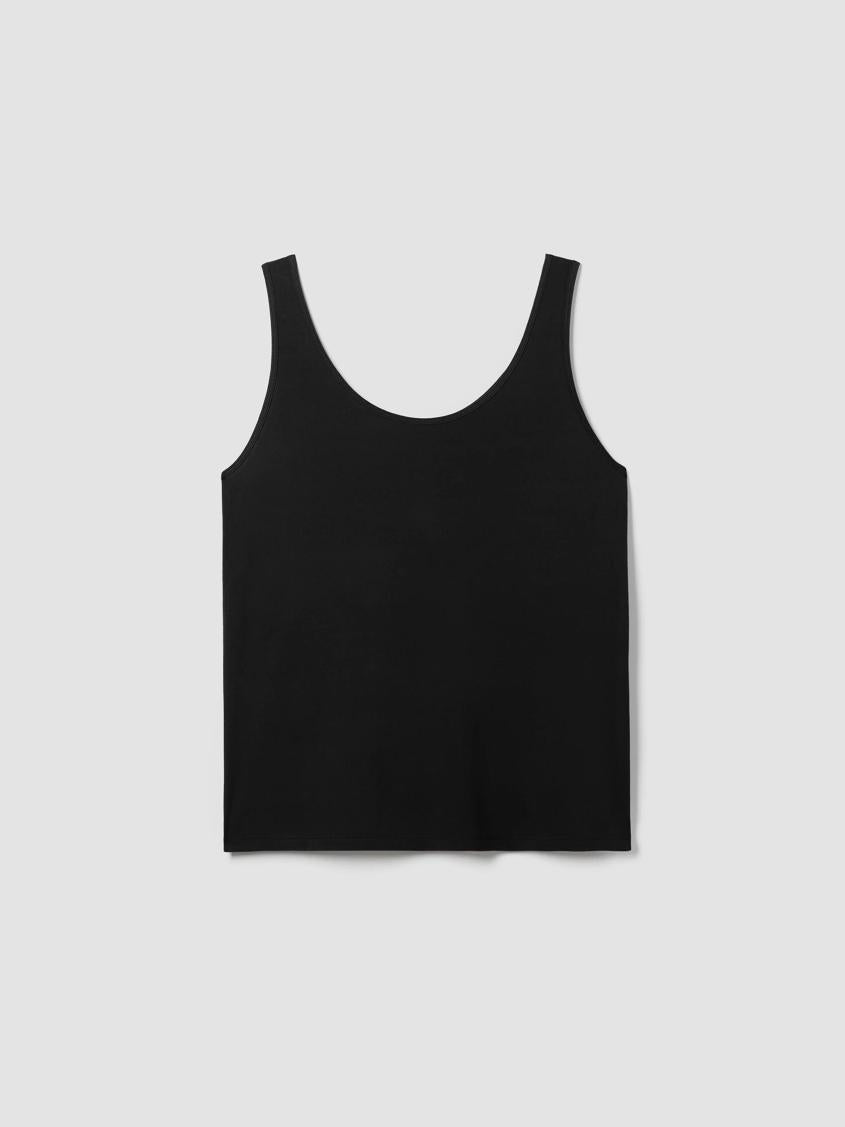 Eileen Fisher Tanks &amp; Camis | Stretch Silk Jersey Scoop Neck Tank Black - Women