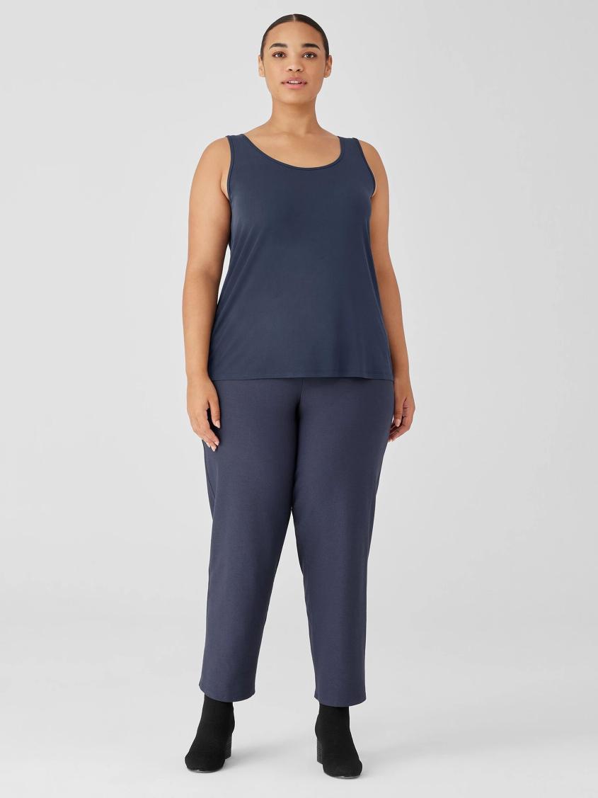 Eileen Fisher Tanks &amp; Camis | Stretch Silk Jersey Scoop Neck Tank Ocean - Women