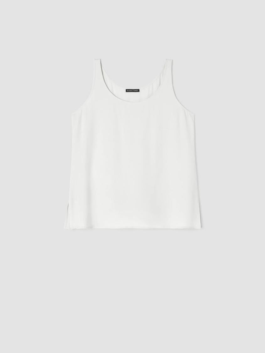 Eileen Fisher Tanks &amp; Camis | System Silk Georgette Crepe Tank Black - Women