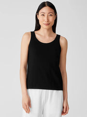 Eileen Fisher Tanks &amp; Camis | Traceable Cotton Jersey Scoop Neck Tank Black - Women