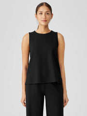 Eileen Fisher Tanks &amp; Camis | Washable Flex Ponte Round Neck Tank Black - Women