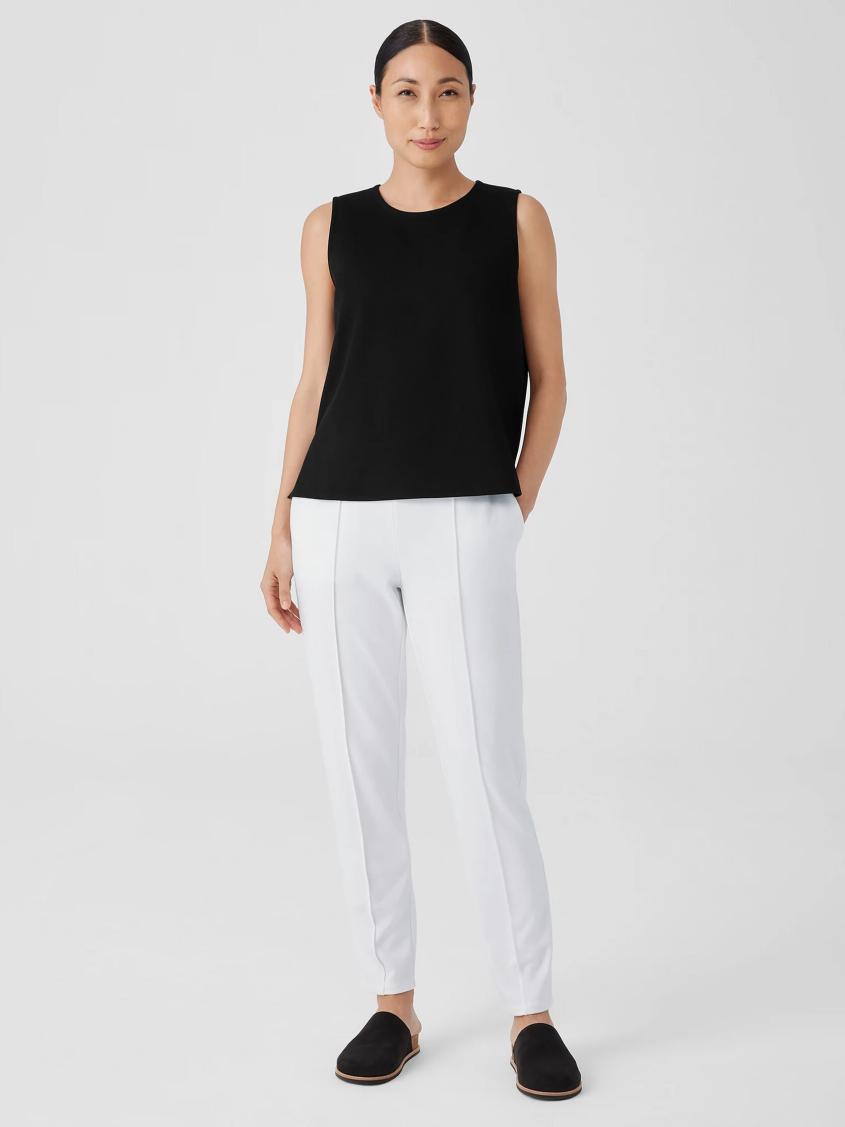 Eileen Fisher Tanks &amp; Camis | Washable Flex Ponte Round Neck Tank Black - Women