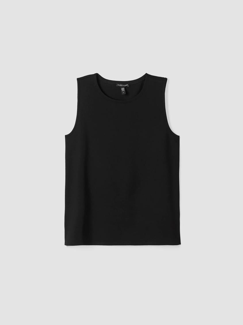 Eileen Fisher Tanks &amp; Camis | Washable Flex Ponte Round Neck Tank Black - Women