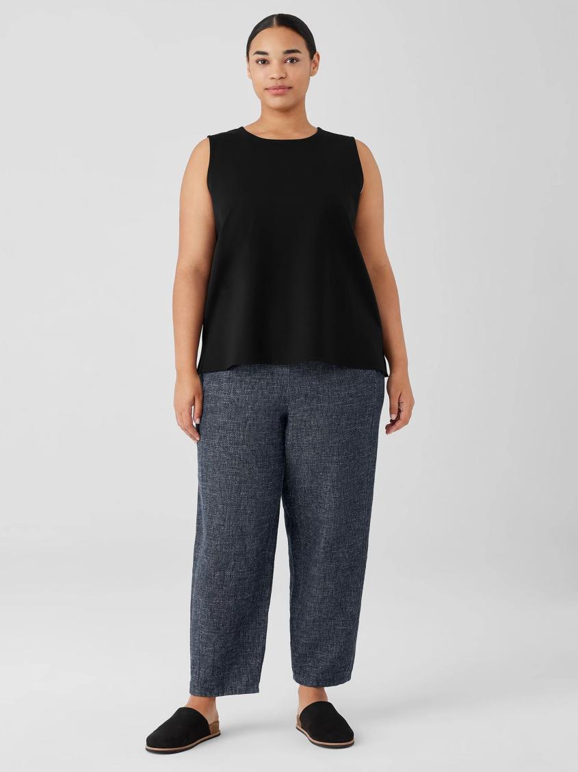 Eileen Fisher Tanks &amp; Camis | Washable Flex Ponte Round Neck Tank Black - Women