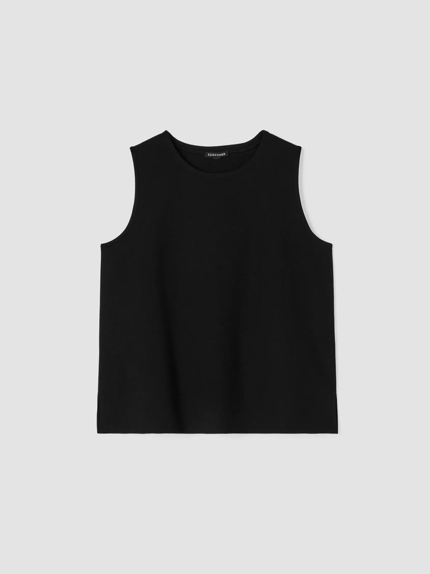 Eileen Fisher Tanks &amp; Camis | Washable Flex Ponte Round Neck Tank Black - Women