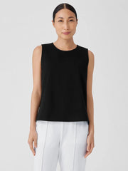 Eileen Fisher Tanks &amp; Camis | Washable Flex Ponte Round Neck Tank Black - Women