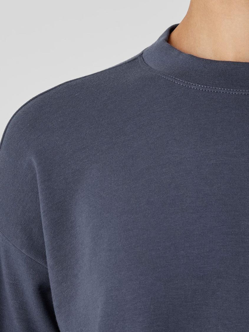 Eileen Fisher Tops &amp; Tees | Cozy Brushed Terry Hug Crew Neck Top Ocean - Women