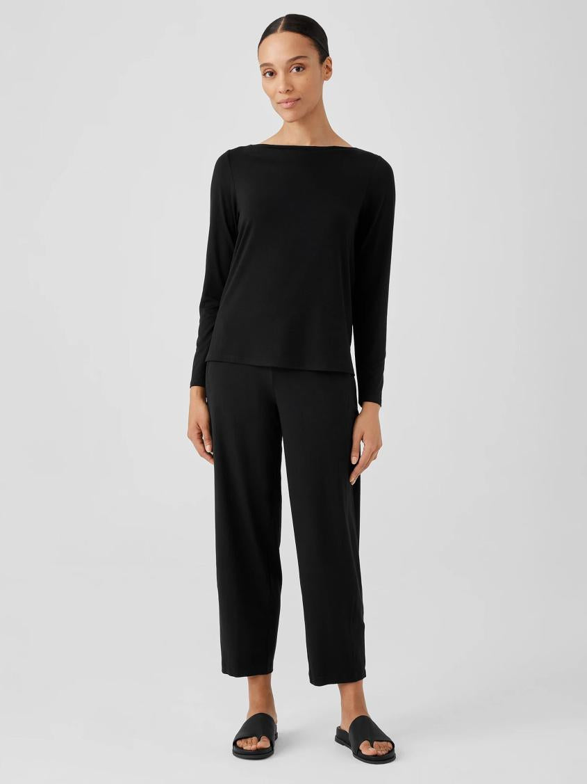 Eileen Fisher Tops &amp; Tees | Fine Jersey Cowl Neck Top Black - Women