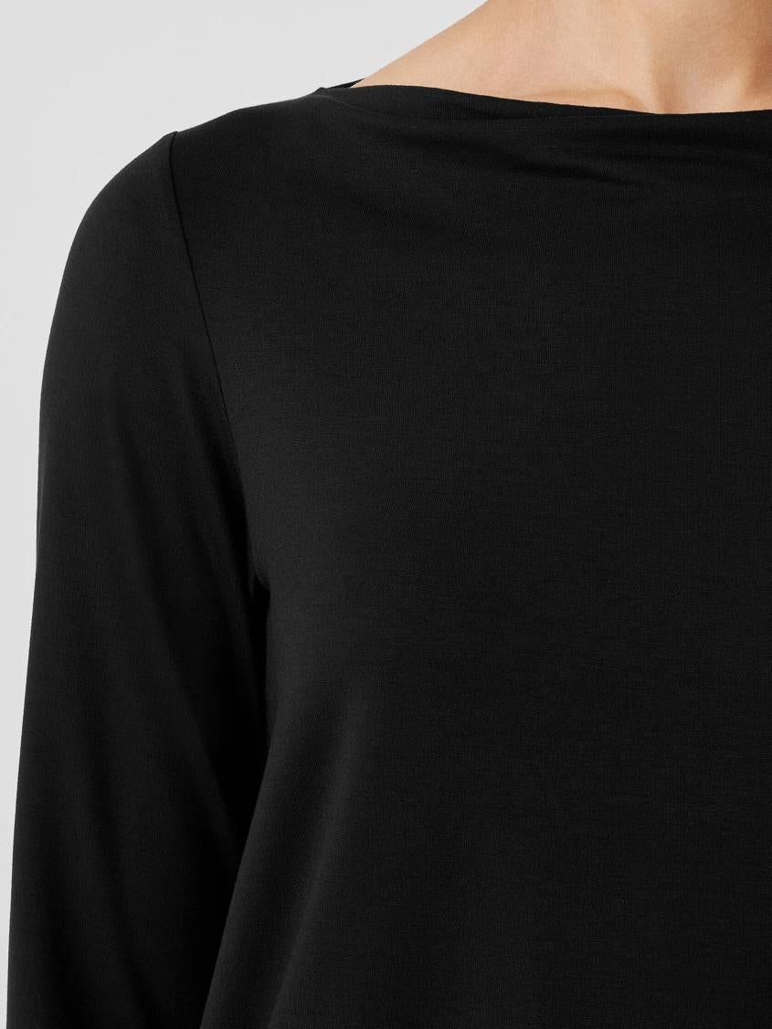 Eileen Fisher Tops &amp; Tees | Fine Jersey Cowl Neck Top Black - Women