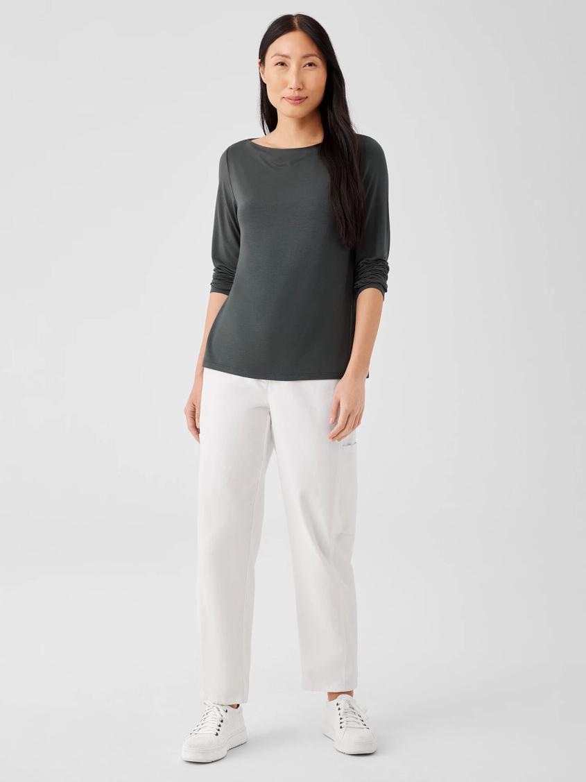 Eileen Fisher Tops &amp; Tees | Fine Jersey Cowl Neck Top Grove - Women