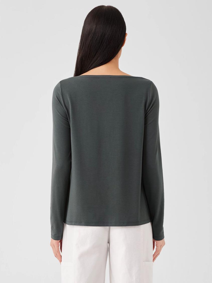 Eileen Fisher Tops &amp; Tees | Fine Jersey Cowl Neck Top Grove - Women