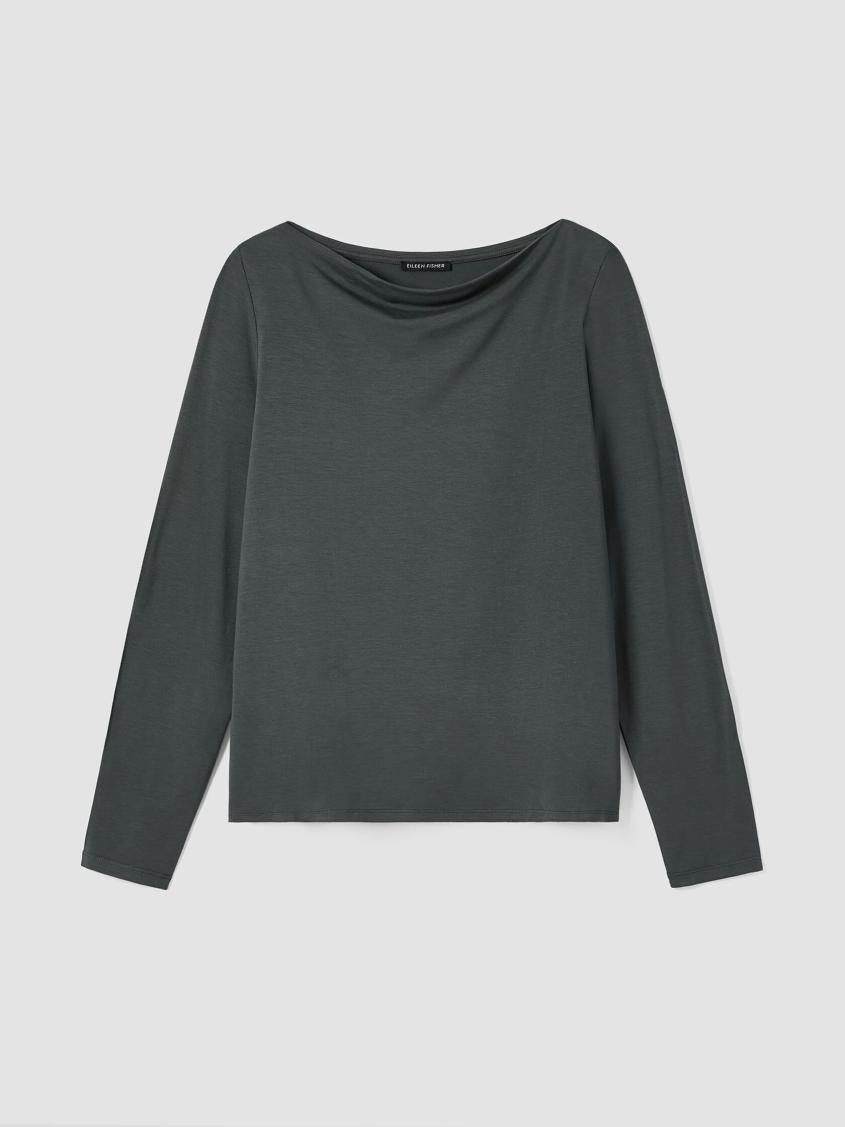 Eileen Fisher Tops &amp; Tees | Fine Jersey Cowl Neck Top Grove - Women