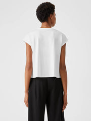 Eileen Fisher Tops &amp; Tees | Fine Jersey Square Top White - Women