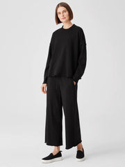 Eileen Fisher Tops &amp; Tees | Organic Cotton French Terry Box-Top Black - Women