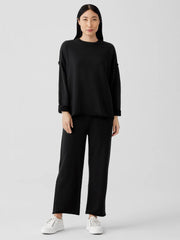 Eileen Fisher Tops &amp; Tees | Organic Cotton French Terry Box-Top Black - Women
