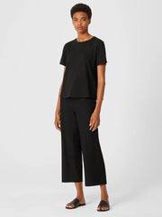 Eileen Fisher Tops &amp; Tees | Organic Cotton Slub Tee Black - Women