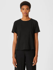 Eileen Fisher Tops &amp; Tees | Organic Cotton Slub Tee Black - Women