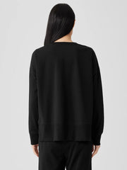 Eileen Fisher Tops &amp; Tees | Pima Cotton Stretch Jersey Box-Top Black - Women