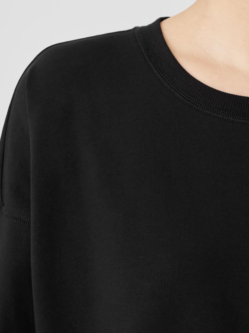 Eileen Fisher Tops &amp; Tees | Pima Cotton Stretch Jersey Box-Top Black - Women