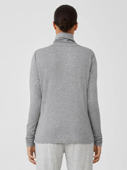 Eileen Fisher Tops &amp; Tees | Ribbed Pima Cotton Blend Top Moon - Women