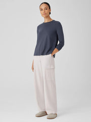 Eileen Fisher Tops &amp; Tees | Stretch Jersey Knit Crew Neck Top Ocean - Women