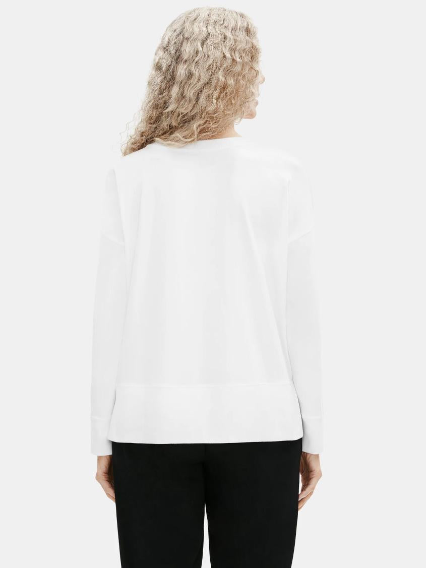 Eileen Fisher Tops &amp; Tees | Traceable Cotton Jersey Crew Neck Box-Top White - Women