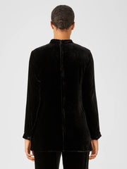 Eileen Fisher Tops &amp; Tees | Velvet Mock Neck Top Black - Women