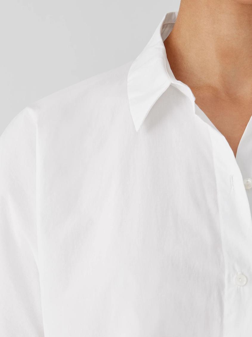 Eileen Fisher Tops &amp; Tees | Washed Organic Cotton Poplin Short-Sleeve Shirt White - Women